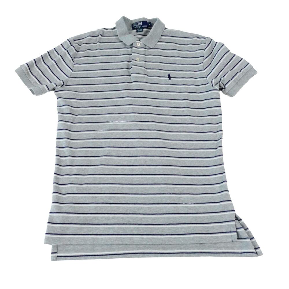 Ralph Lauren Vintage Y2K 90s Striped Golf Polo Shirt Sri Lanka Mens Medium